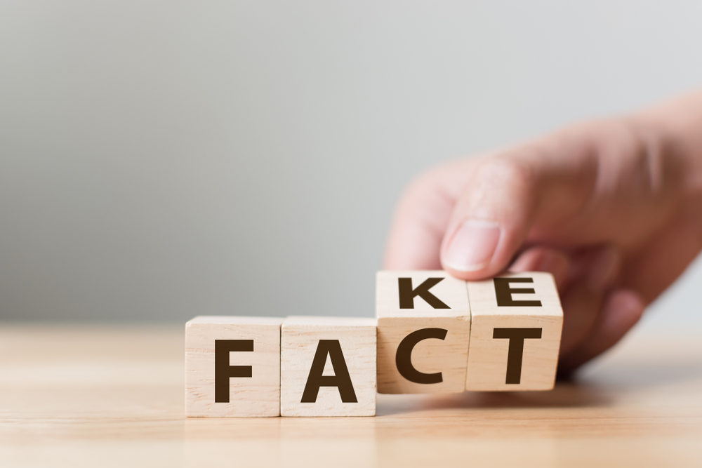 Wooden Blocks Showing The Word Fact